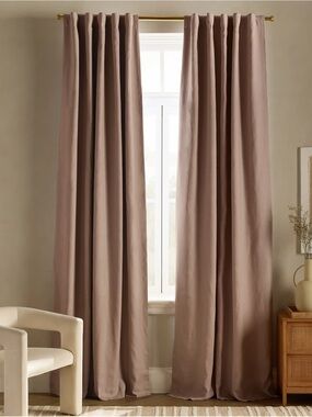Quince European Linen Room Darkening Rose Quartz - Single Panel
